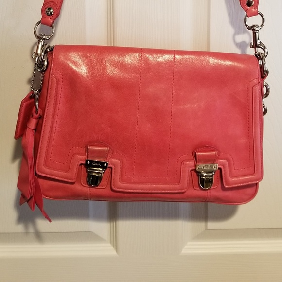 COACH POPPY Leather Push-lock Flap 17925 - Picture 8 of 8